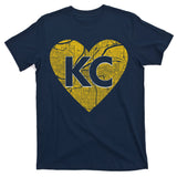 Love Kansas City Football Fan City Map T-Shirt