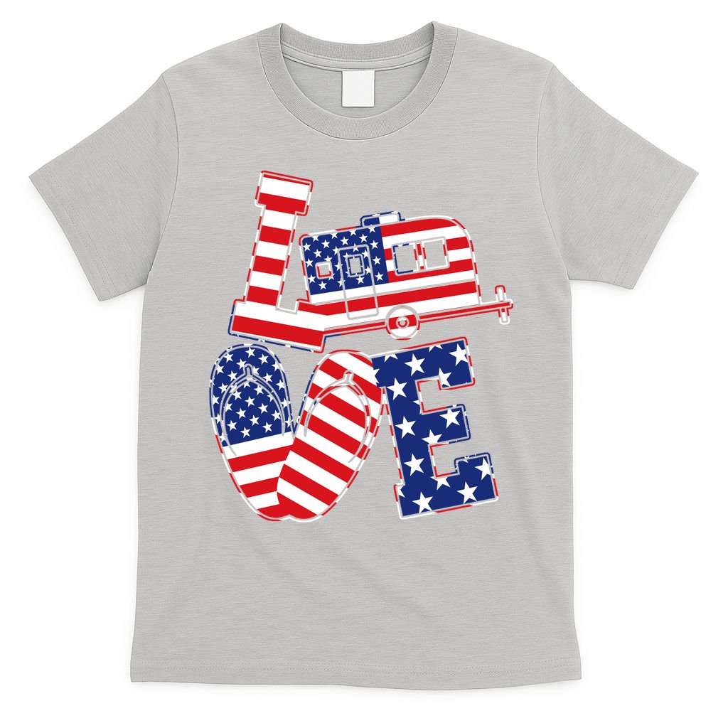 Love USA Camping  T-Shirt