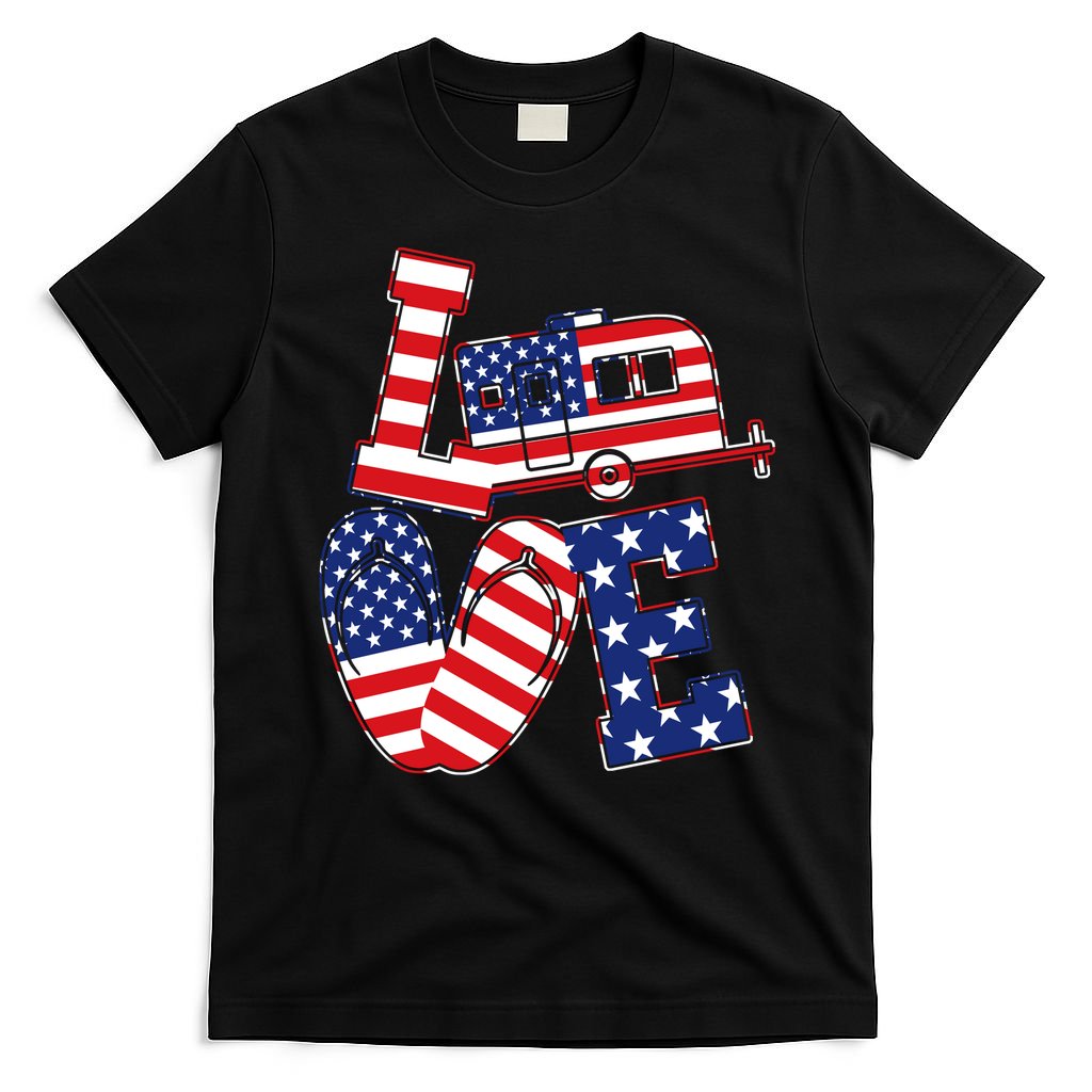 Love USA Camping  T-Shirt
