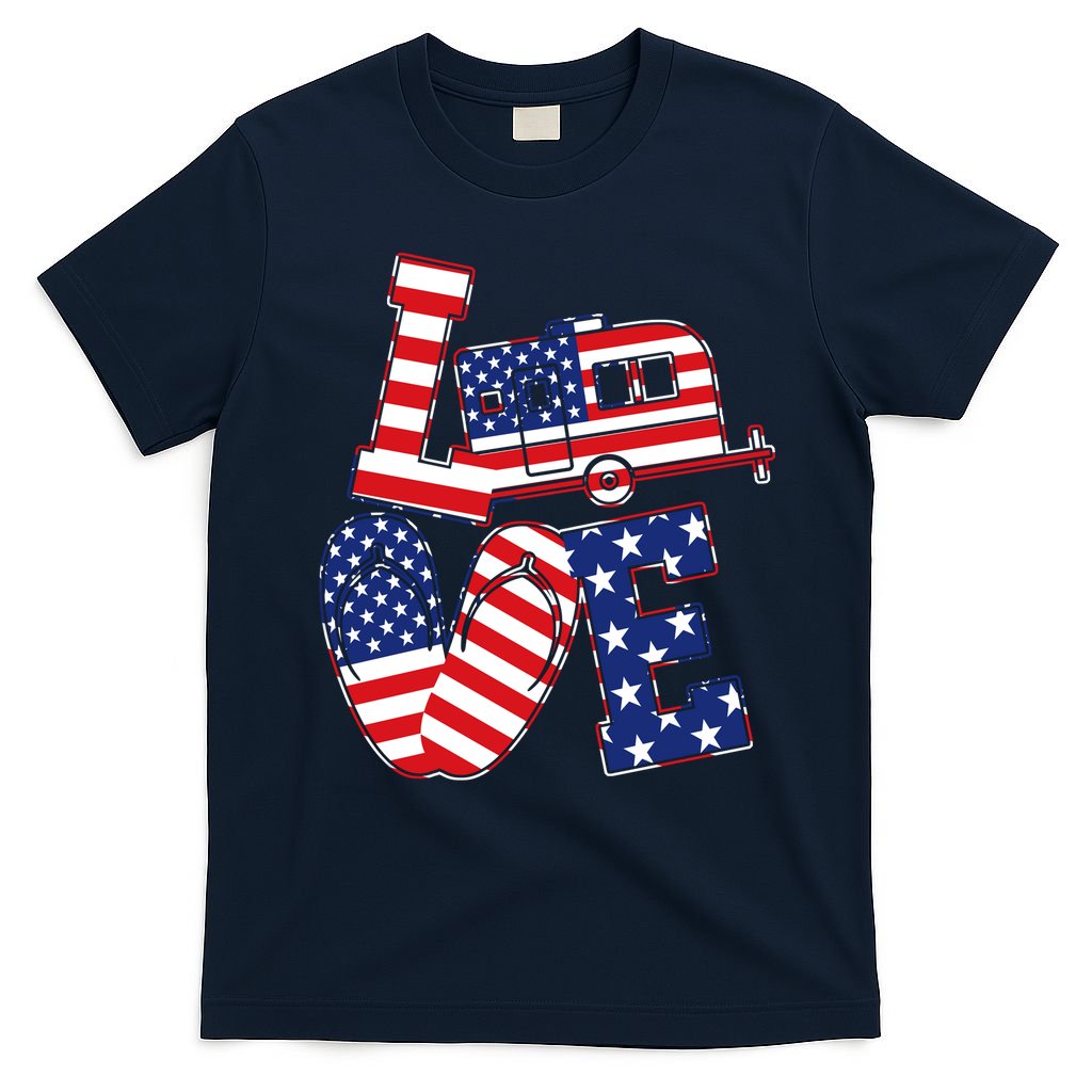 Love USA Camping  T-Shirt