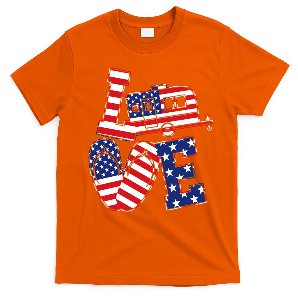 Love USA Camping  T-Shirt