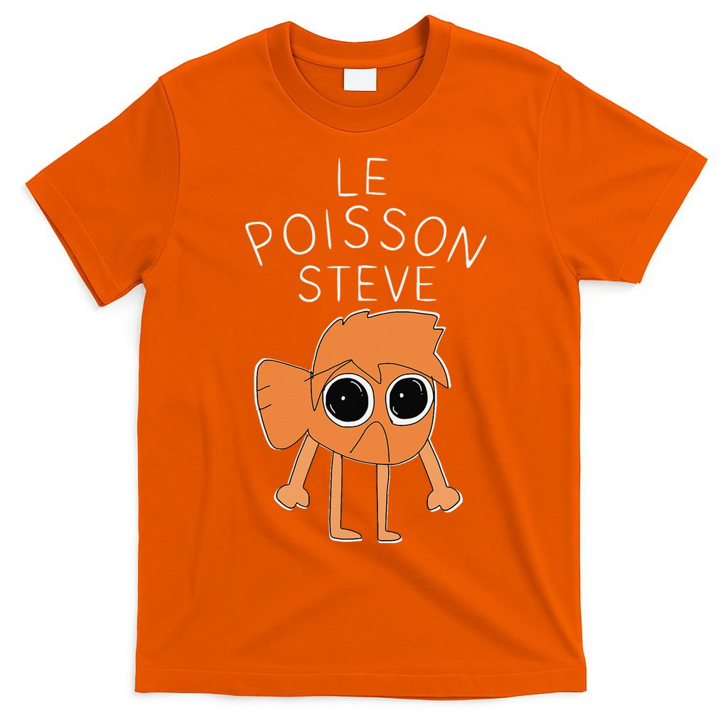 Le Poisson Steve Funny Fish Cartoon Trendy Meme Art T-Shirt