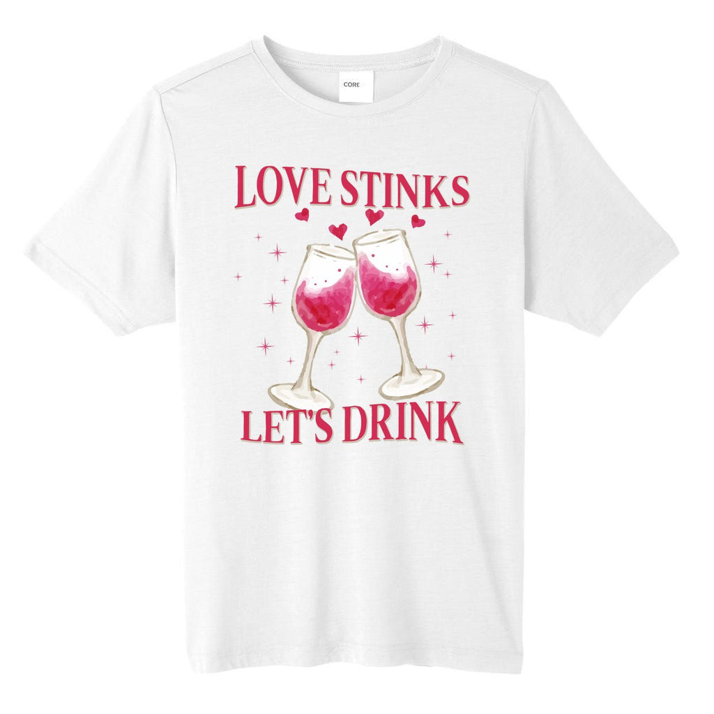 Love Stinks Lets Drink Anti Valentine Tall Fusion ChromaSoft Performance T-Shirt