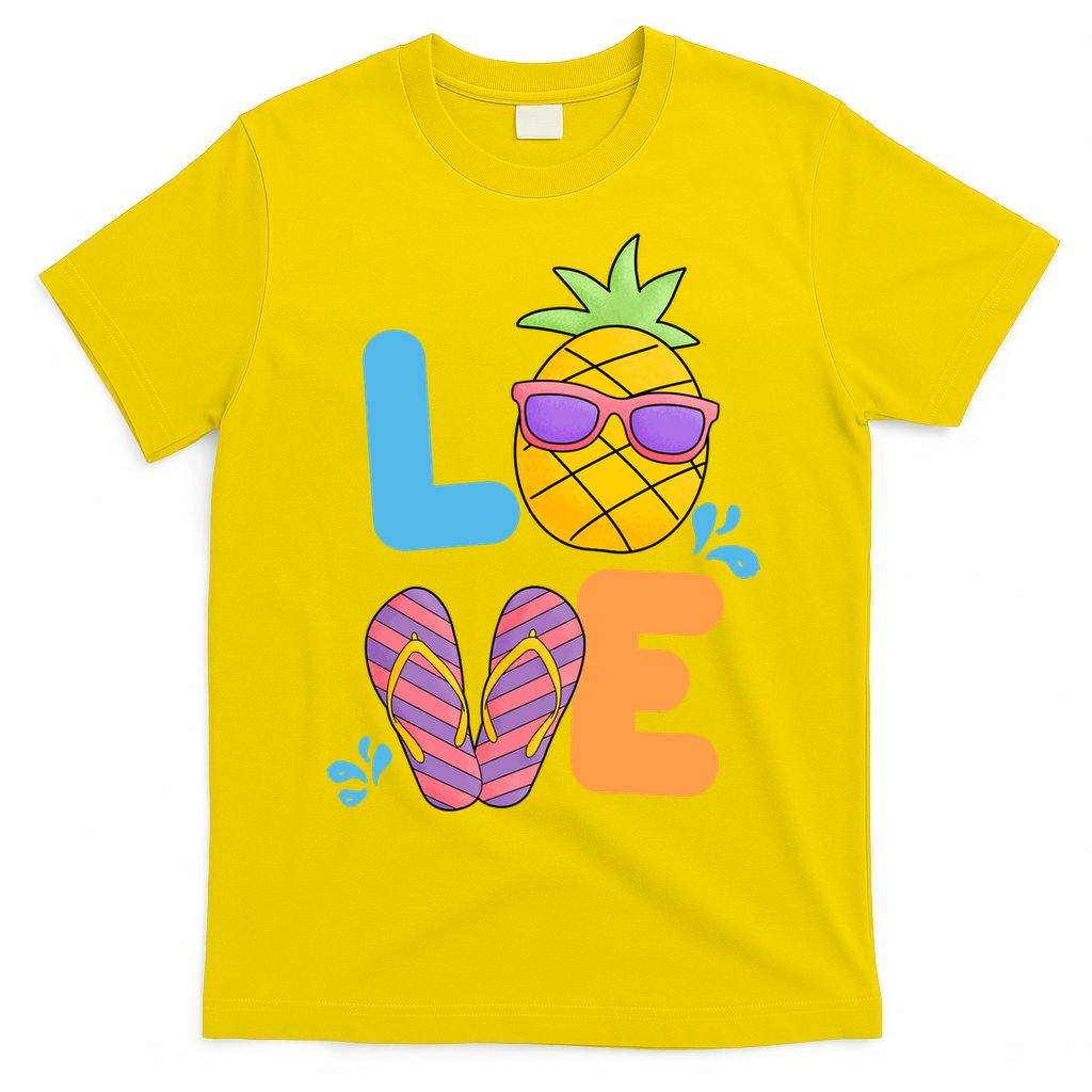 Love Summer Pineapple Cute T-Shirt