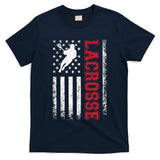 Lacrosse Usa Flag Lax T-Shirt