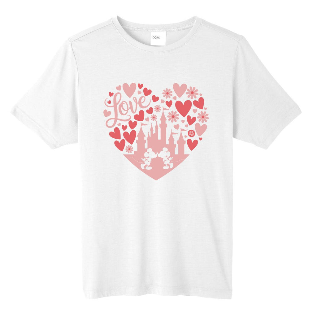 Love Valentine Couple Mouse Cute Magical Castle Tall Fusion ChromaSoft Performance T-Shirt