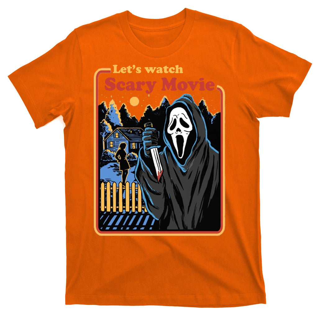 Let's Watch A Scary Movie Funny Halloween T-Shirt