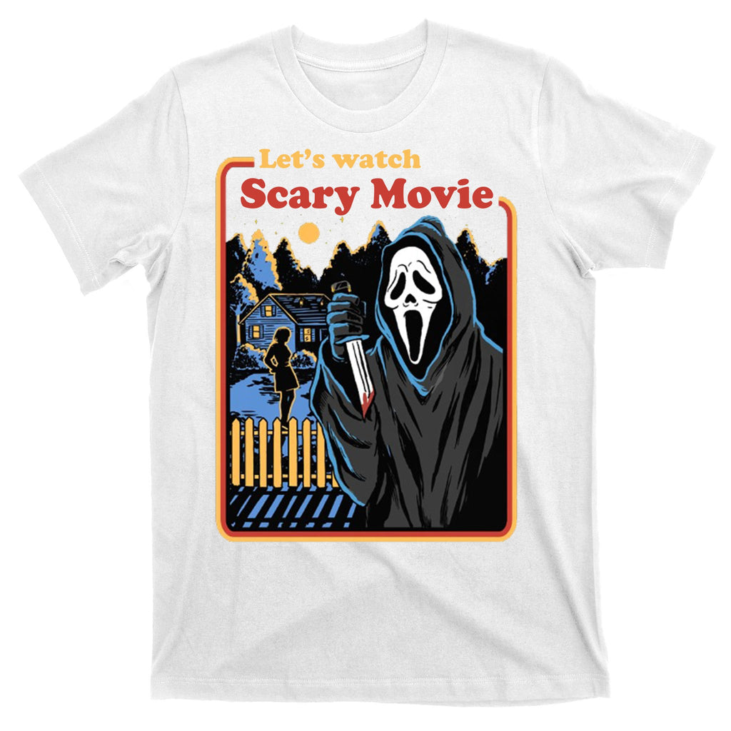 Let's Watch A Scary Movie Funny Halloween T-Shirt