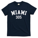 Miami 305 Usa American College Font T-Shirt