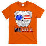 Merica 4th Of July Cool Bulldog Funny T-Shirt