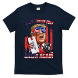 Make 4th Of July Great Again Funny Trump Drinking Beer T-Shirt