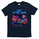M1 After Dark Detroit To Pontiac Night Riders Woodward Ave M1 2025 T-Shirt