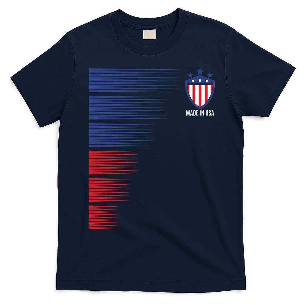 Made In USA Soccer Team Flag T-Shirt