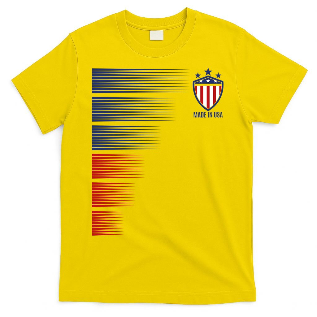 Made In USA Soccer Team Flag T-Shirt