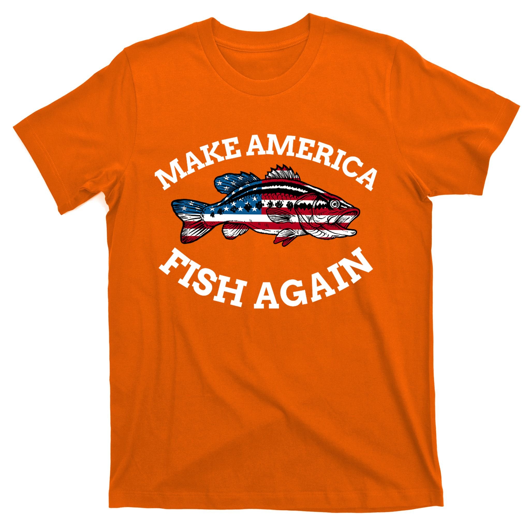 Make America Fish Again Fisherman USA T-Shirt