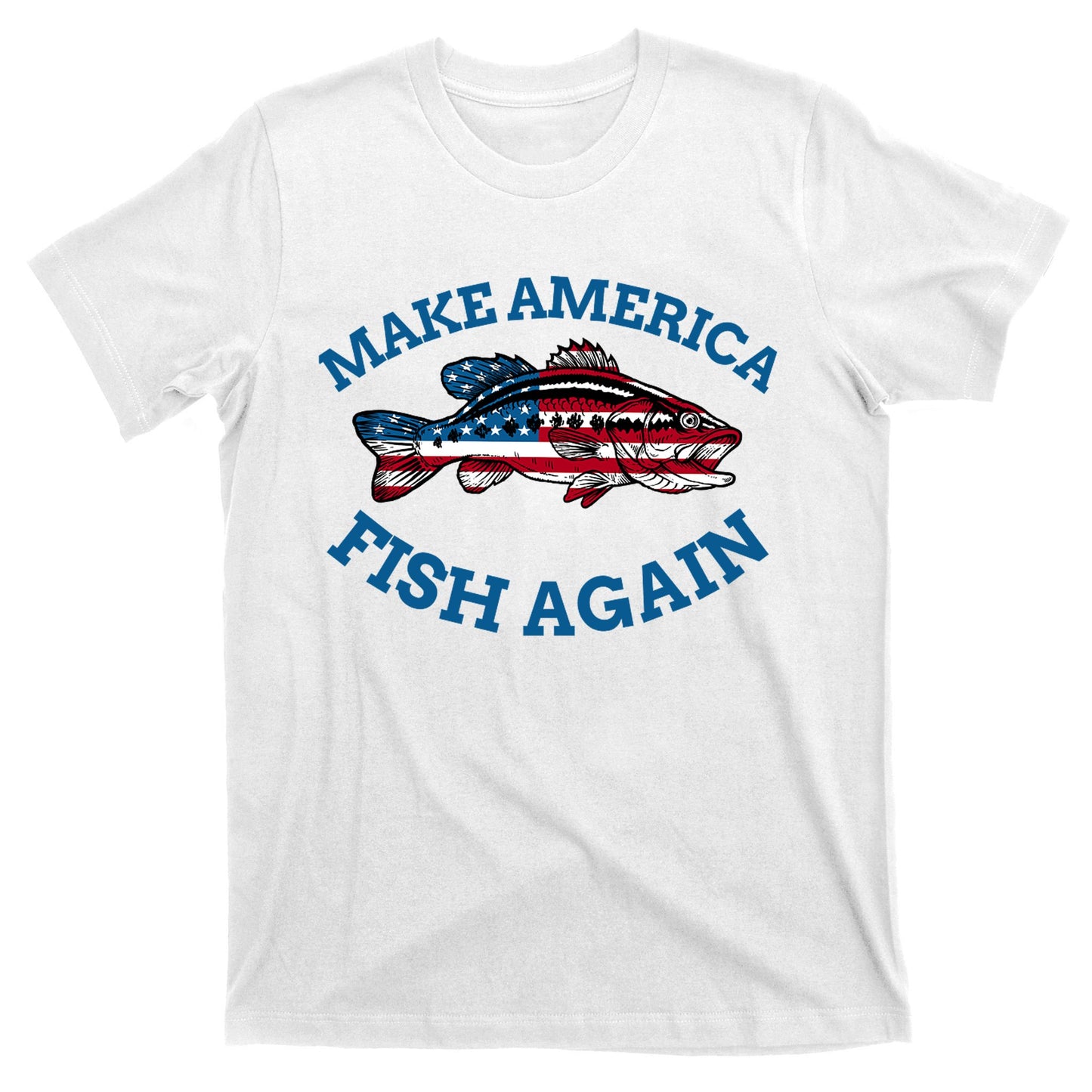 Make America Fish Again Fisherman USA T-Shirt