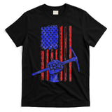 Miner American Flag Mining Gift Pick Usa Patriotic T-Shirt