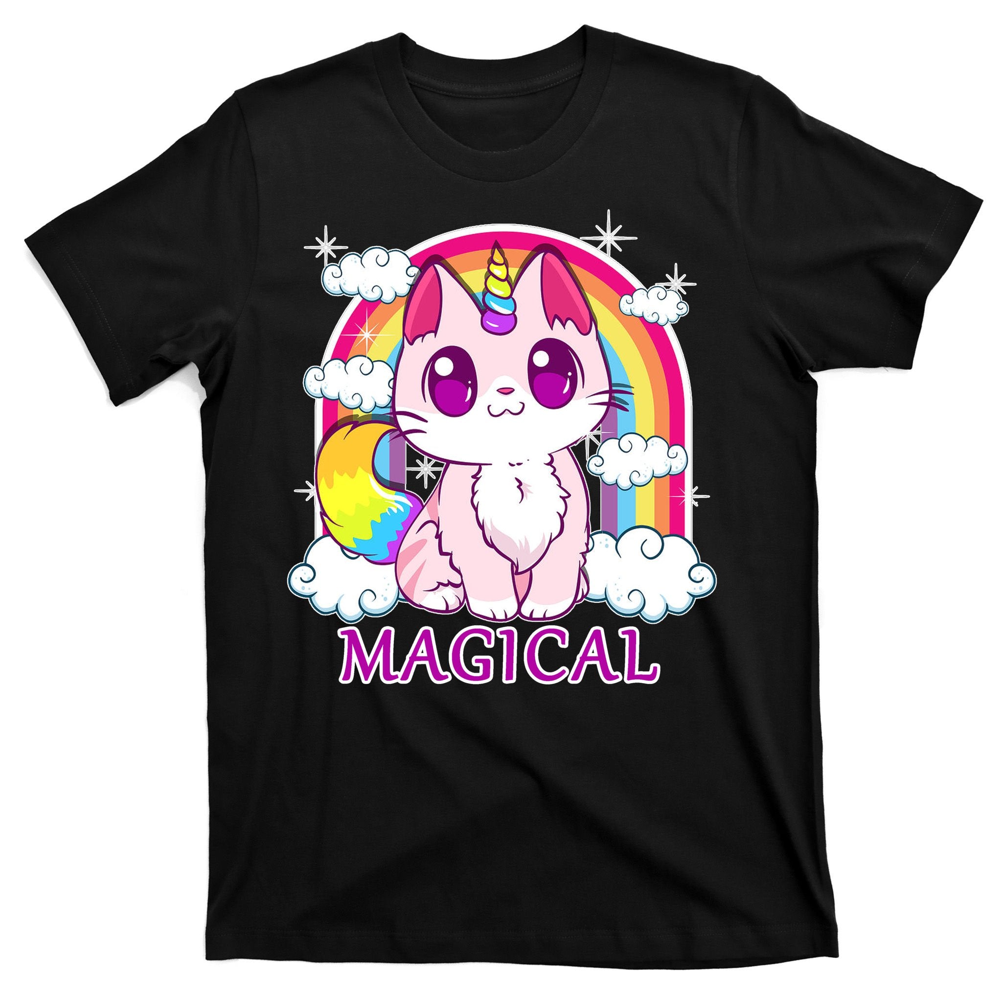 Magical Rainbow Unicorn Kitty T-Shirt