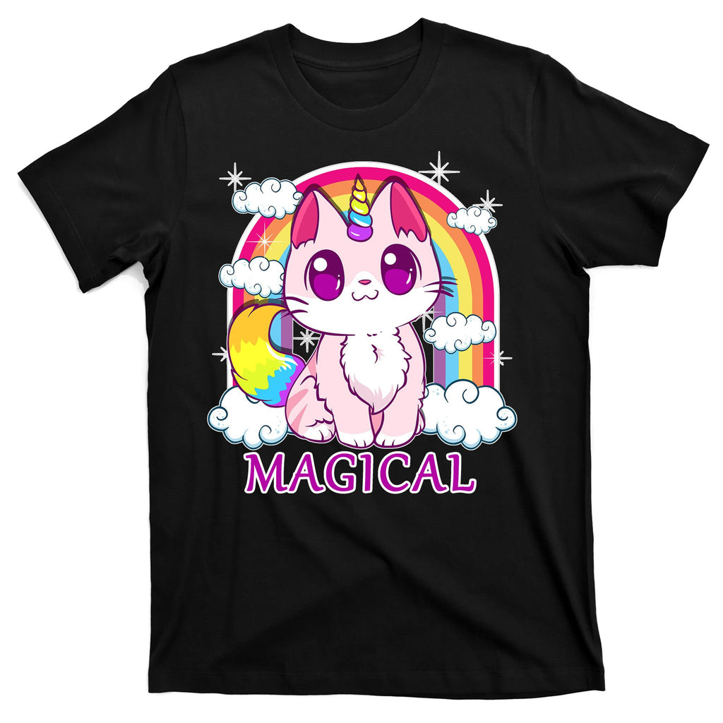 Magical Rainbow Unicorn Kitty T-Shirt