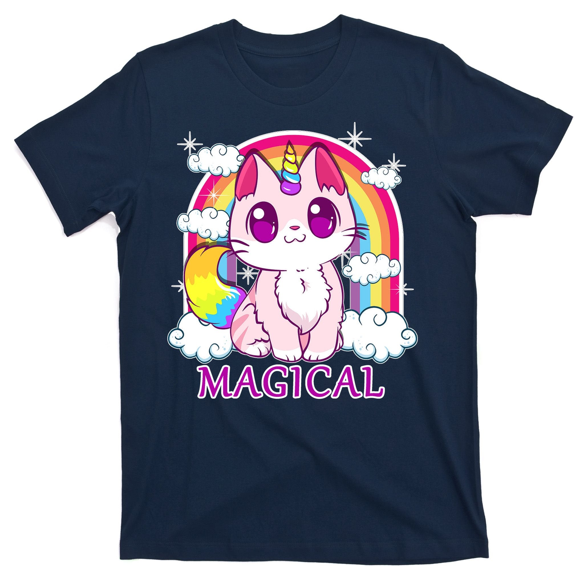 Magical Rainbow Unicorn Kitty T-Shirt