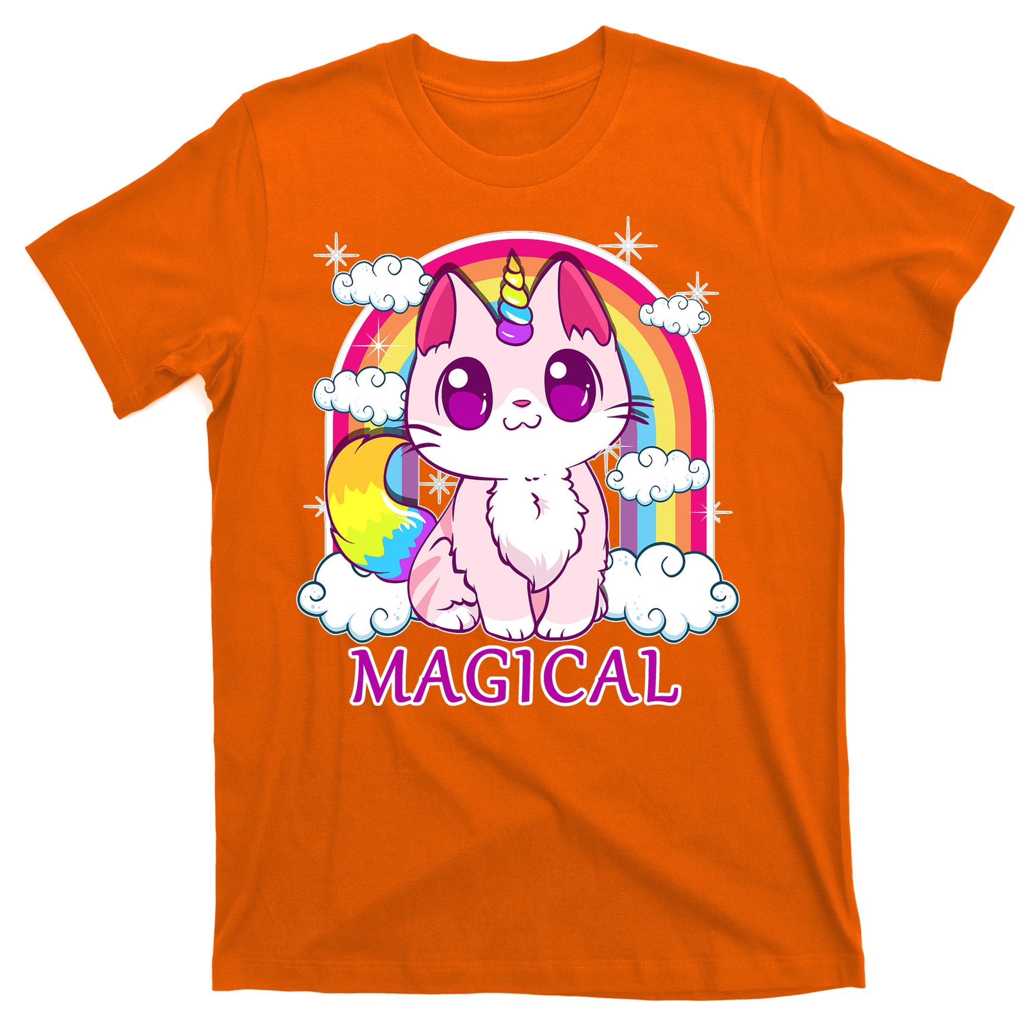 Magical Rainbow Unicorn Kitty T-Shirt