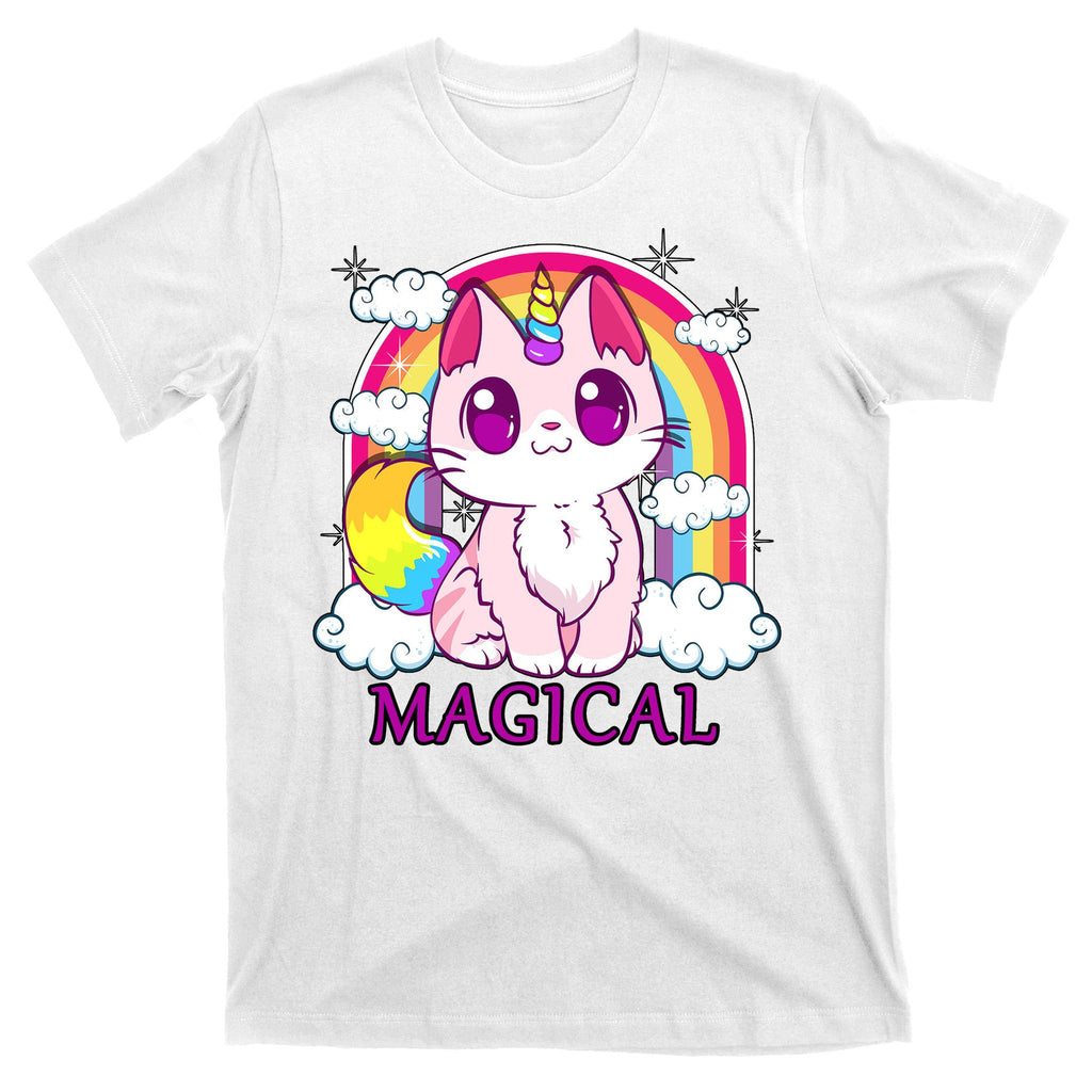 Magical Rainbow Unicorn Kitty T-Shirt