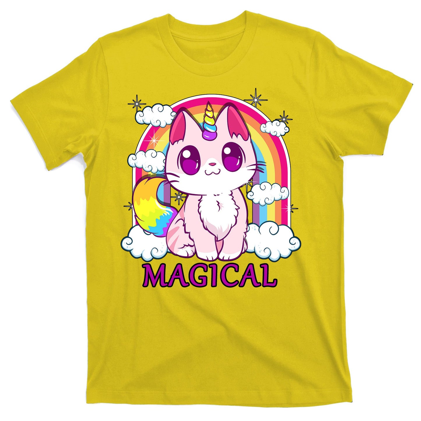 Magical Rainbow Unicorn Kitty T-Shirt