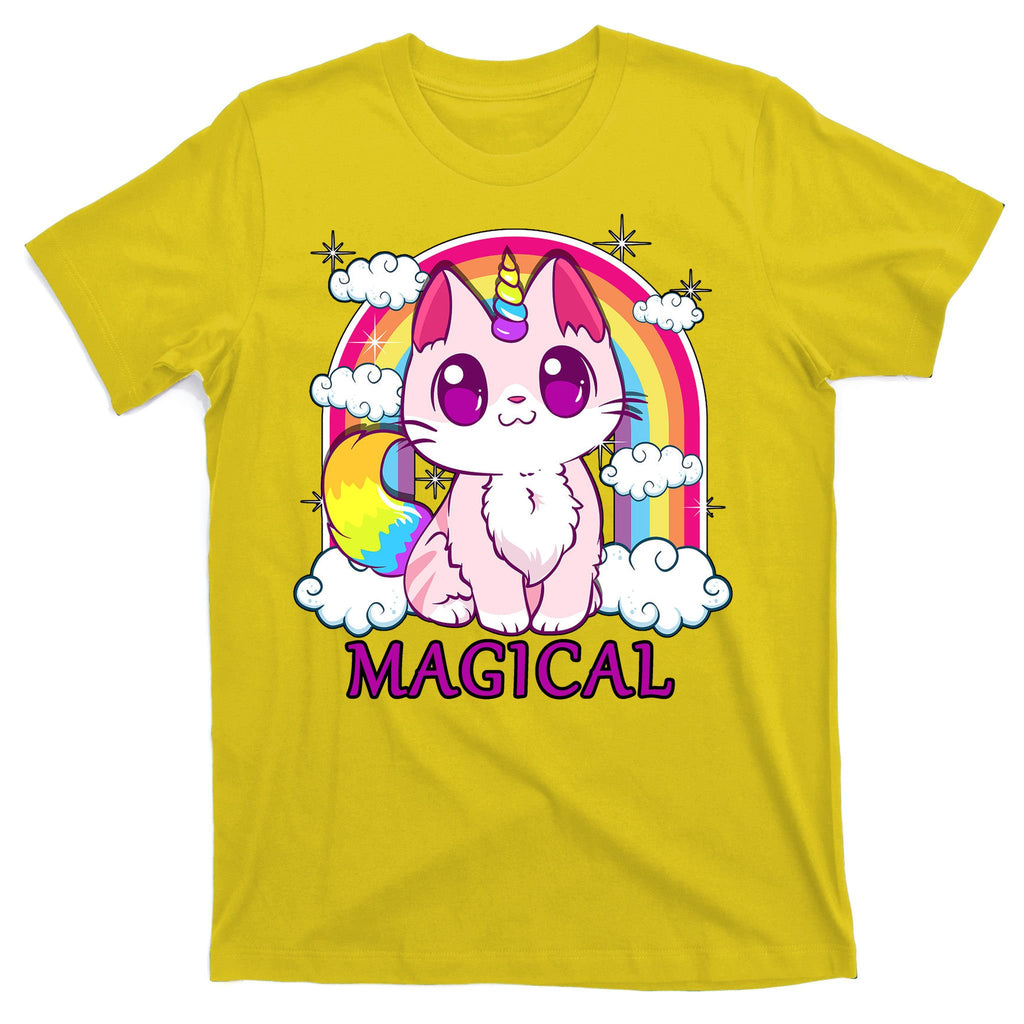 Magical Rainbow Unicorn Kitty T-Shirt