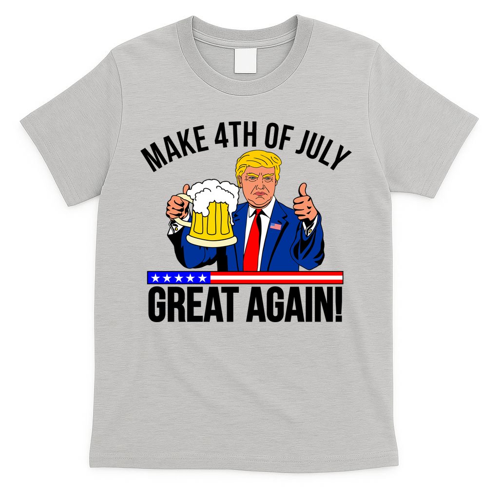 Make 4th of July Great Again! Donald Trump Beer USA T-Shirt