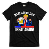 Make 4th of July Great Again! Donald Trump Beer USA T-Shirt