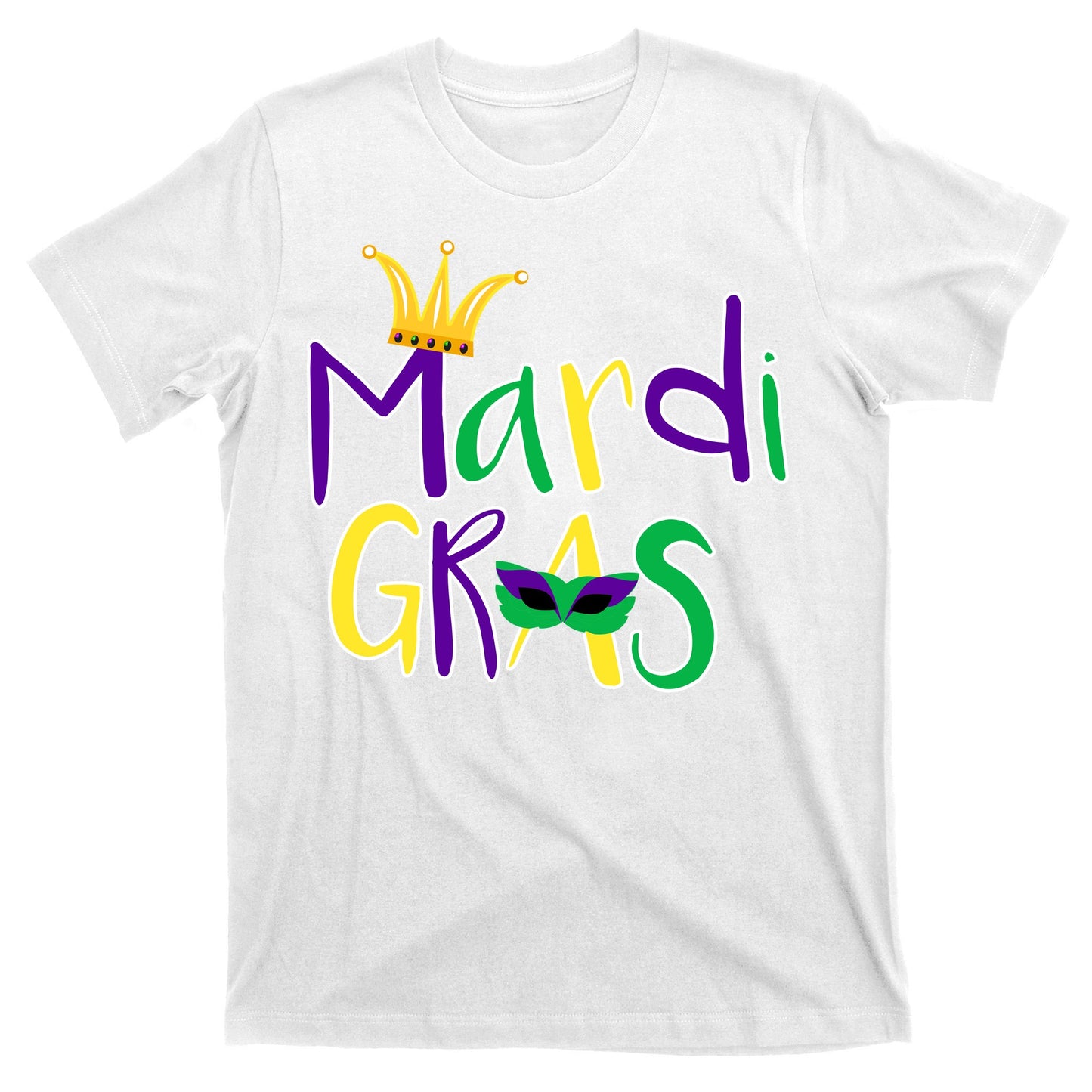Mardi Gras Crown Logo T-Shirt