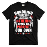 Military American Soldier Memorial Honoring T-Shirt