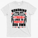Military American Soldier Memorial Honoring T-Shirt
