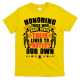 Military American Soldier Memorial Honoring T-Shirt