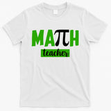 Math Teacher Pi Logo T-Shirt