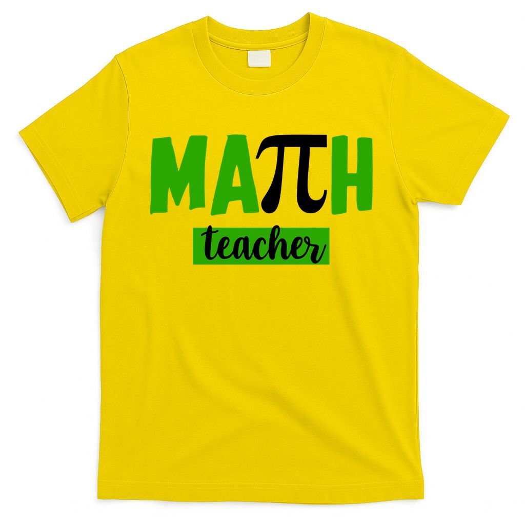 Math Teacher Pi Logo T-Shirt