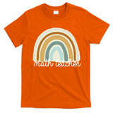 Math Teacher Rainbow T-Shirt