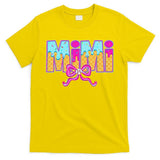 Mimi Baseball Coquette Bow Ice Cream Drip Mothers Day T-Shirt