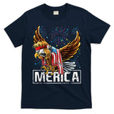 Merica Bald Eagle Mullet 4th of July American Flag Patriotic T-Shirt