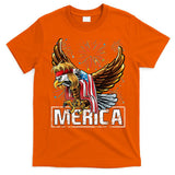 Merica Bald Eagle Mullet 4th of July American Flag Patriotic T-Shirt