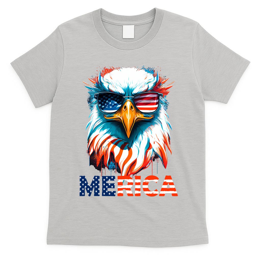 Merica Bald Eagle USA Eagle 4th Of July Patriotic Funny T-Shirt