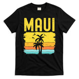 Maui Beach Hawaii Summer Vacation Hawaiian Sunset Vintage T-Shirt