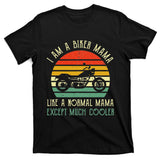 Motorcycle Biker Mama Rider Riding Motorbike Mothers Day T-Shirt