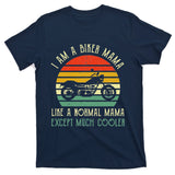 Motorcycle Biker Mama Rider Riding Motorbike Mothers Day T-Shirt
