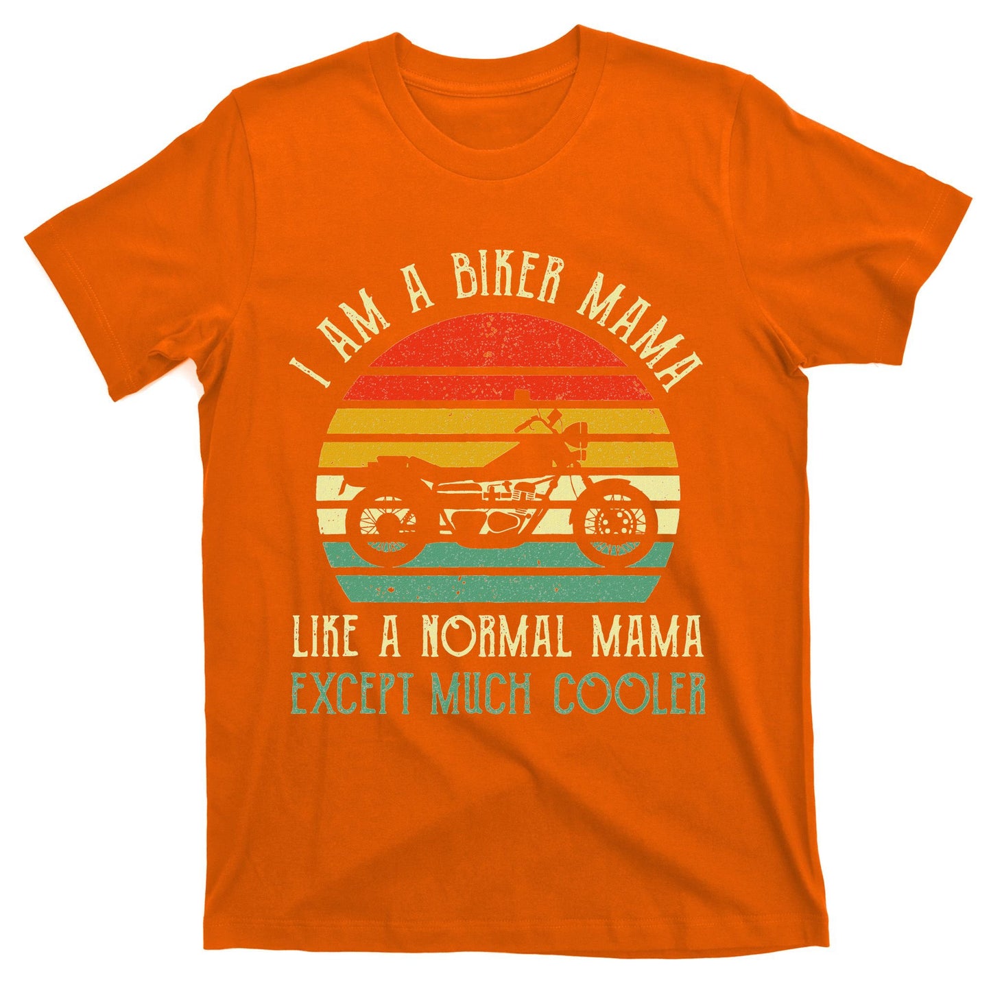Motorcycle Biker Mama Rider Riding Motorbike Mothers Day T-Shirt