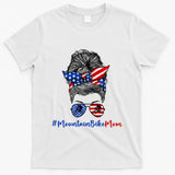 Mountain Bike Mom Mtb Biker Mountain Biking Mom 4th Of July Great Gift T-Shirt