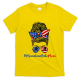 Mountain Bike Mom Mtb Biker Mountain Biking Mom 4th Of July Great Gift T-Shirt