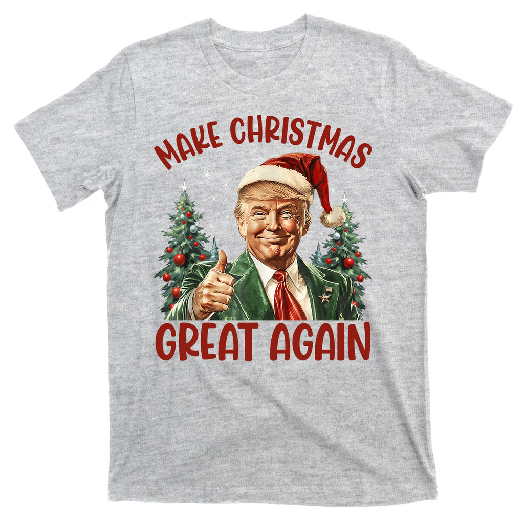 Make Christmas Great Again Donald Trump Funny Holiday T-Shirt