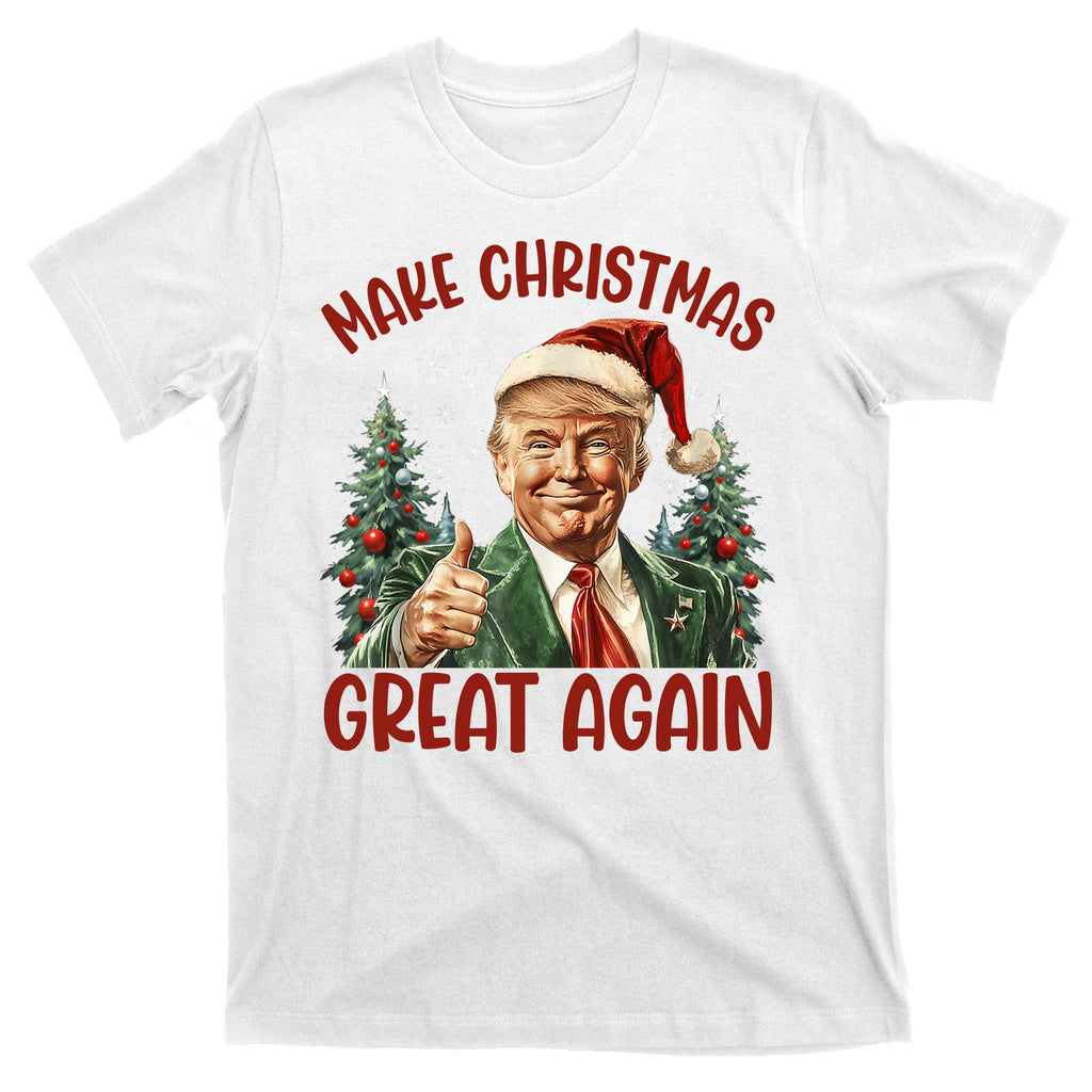 Make Christmas Great Again Donald Trump Funny Holiday T-Shirt