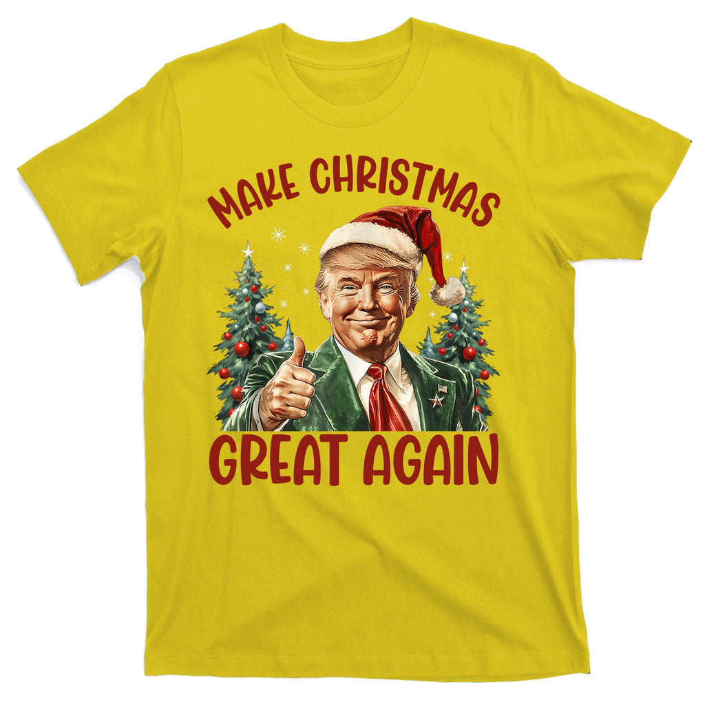 Make Christmas Great Again Donald Trump Funny Holiday T-Shirt